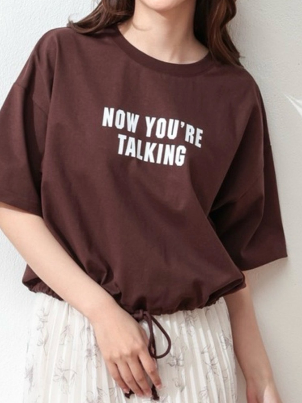 COLZA short-sleeve cropped T-shirt